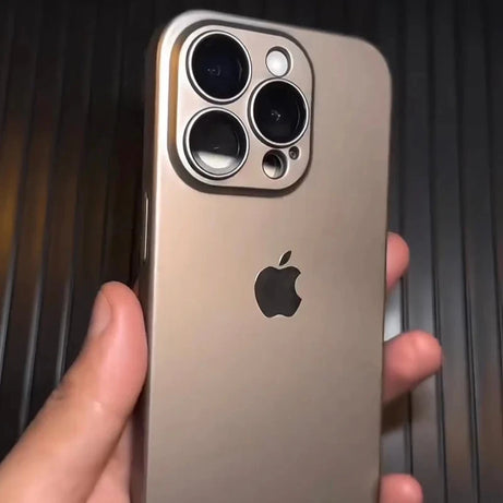 iPhone PC Matte Shine Logo & Camera Protection Cover