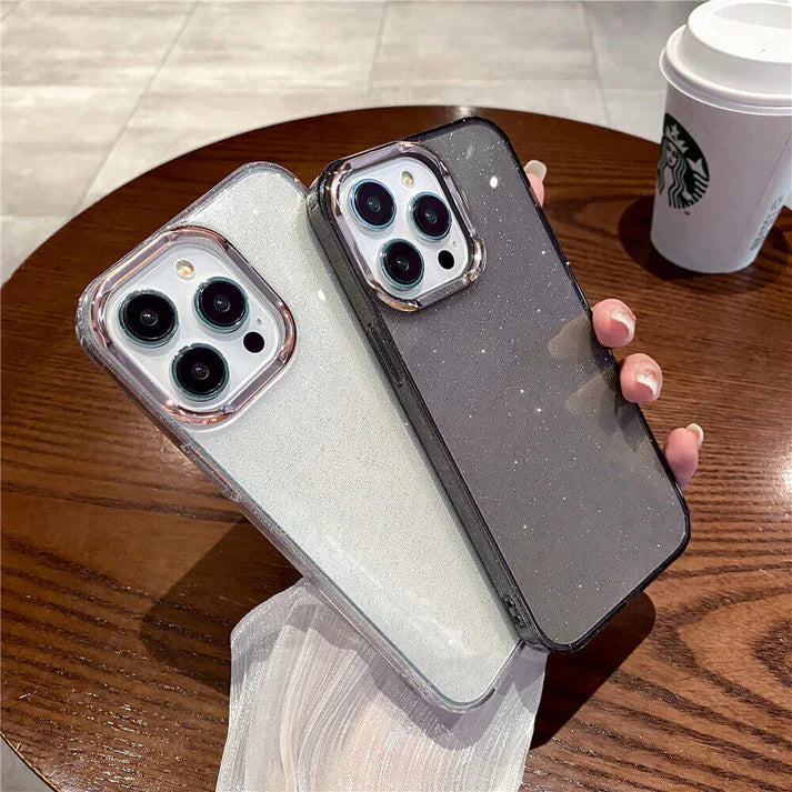 Luxury Square Plating Glitter Phone Case