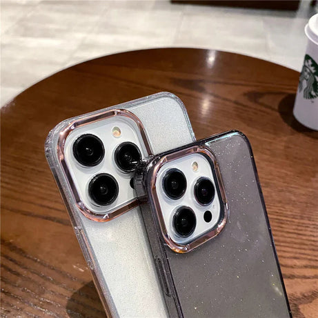 Luxury Square Plating Glitter Phone Case