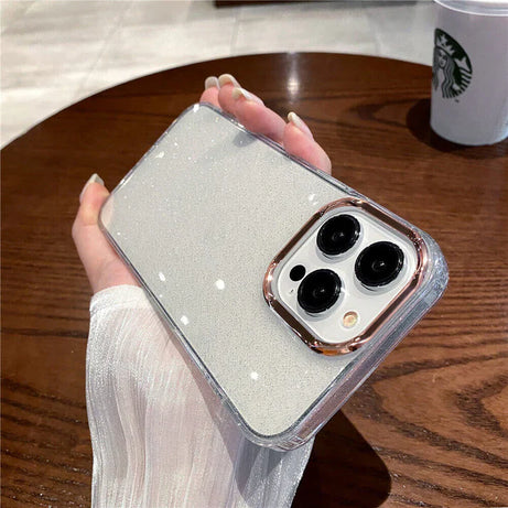 Luxury Square Plating Glitter Phone Case