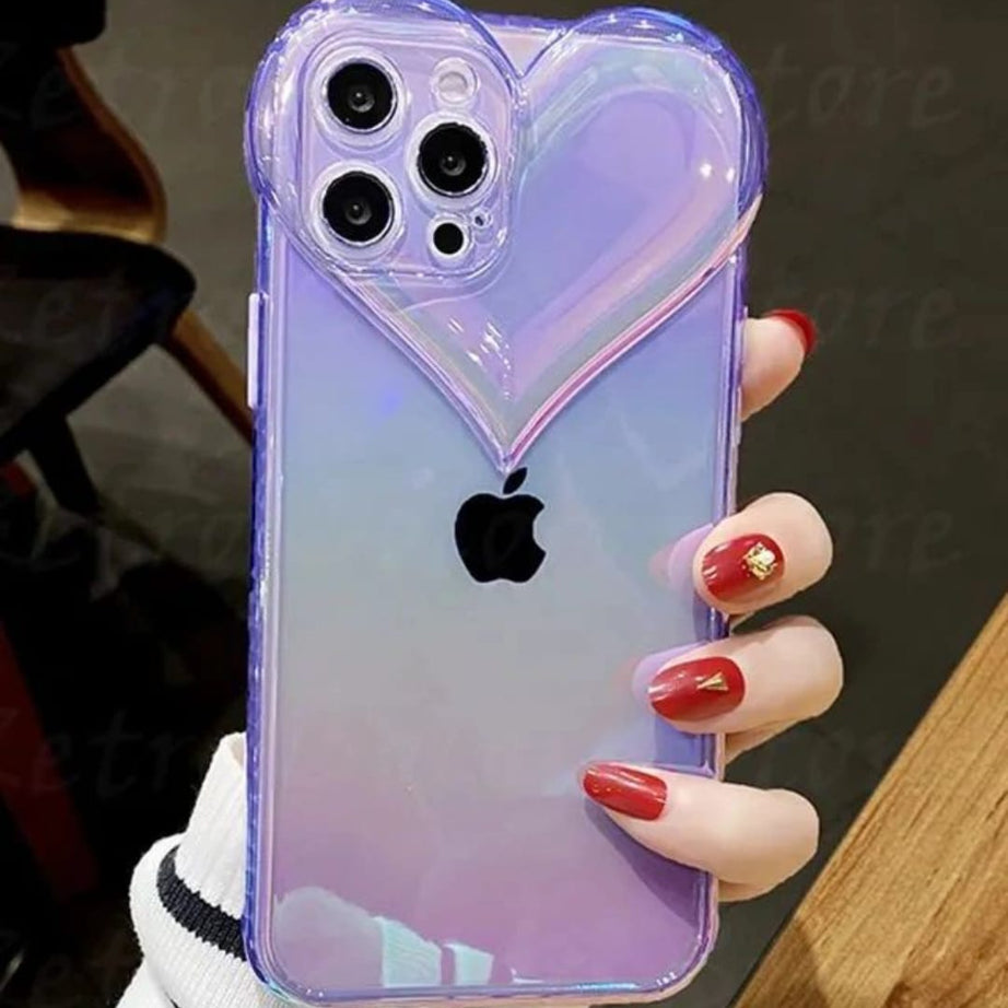 Holographic Heart Case