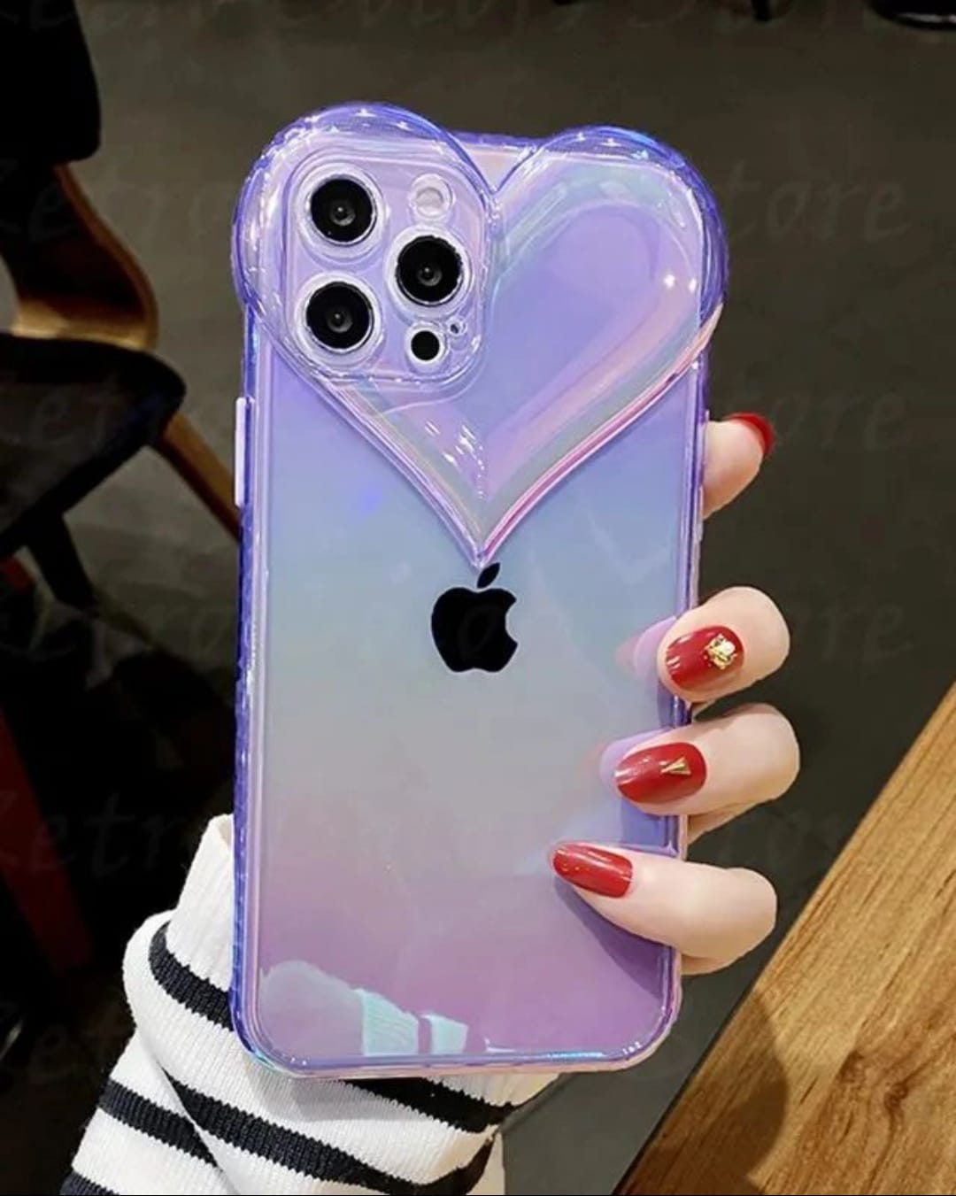 Holographic Heart Case