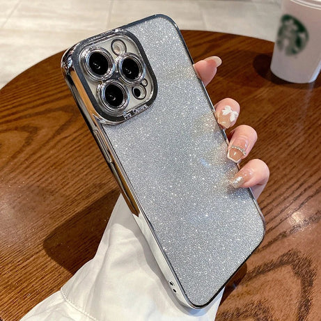 Luxury Square Plating Glitter Phone Case